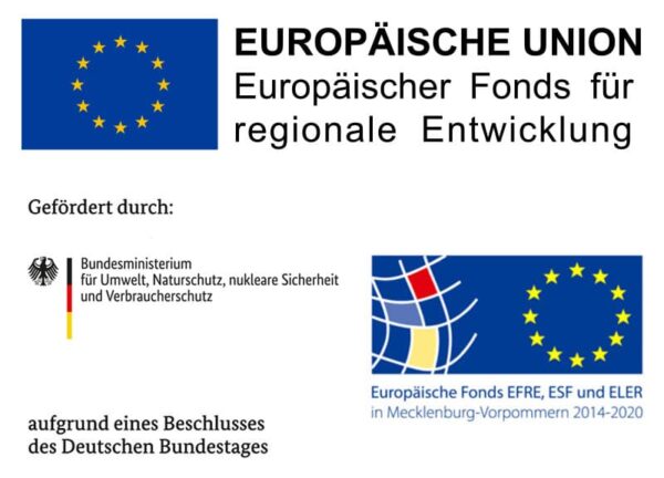 Unsere Fördervorhaben: 
Europäische Union, Europäischer Fonds für regionale Entwicklung.
Gefördert durch: Bundesministerium für Wirtschaft und Klimaschutz, aufgrund eines Beschlusses des Deutschen Bundestages.
Europäische Fonds EFRE, ESF und ELER in Mecklenburg-Vorpommern 2014–2020.